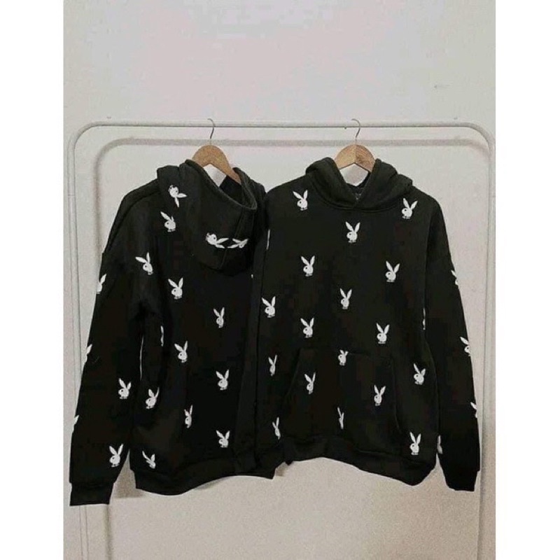 Áo Hoodie Nỉ Bông Tai Thỏ Ba.len Basic Nam Nữ Form Rộng Thu Đông Kiểu Dáng Hàn Quốc