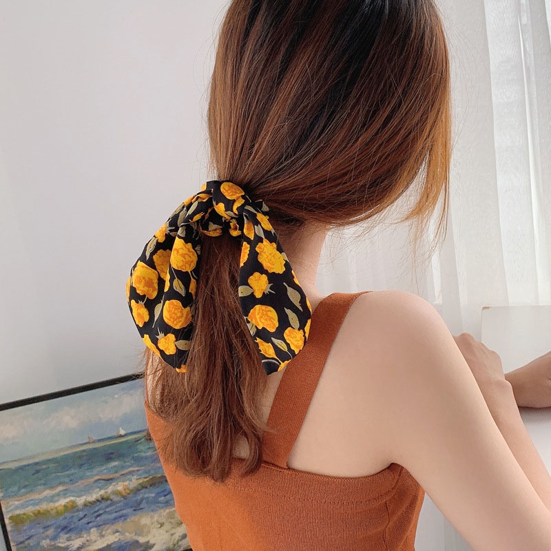 Dây Cột Tóc Đính Nơ Phong Cách Hàn Quốc Cho Nữ