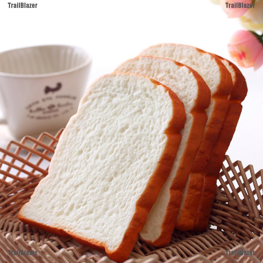 1 Bánh Mì Đồ Chơi Bóp Tay Mềm, Dẻo, Chậm Tăng, Giúp Thư Giãn Đầu Óc Hình Lát Bánh Mì, Món Quà Tặng Trẻ Em