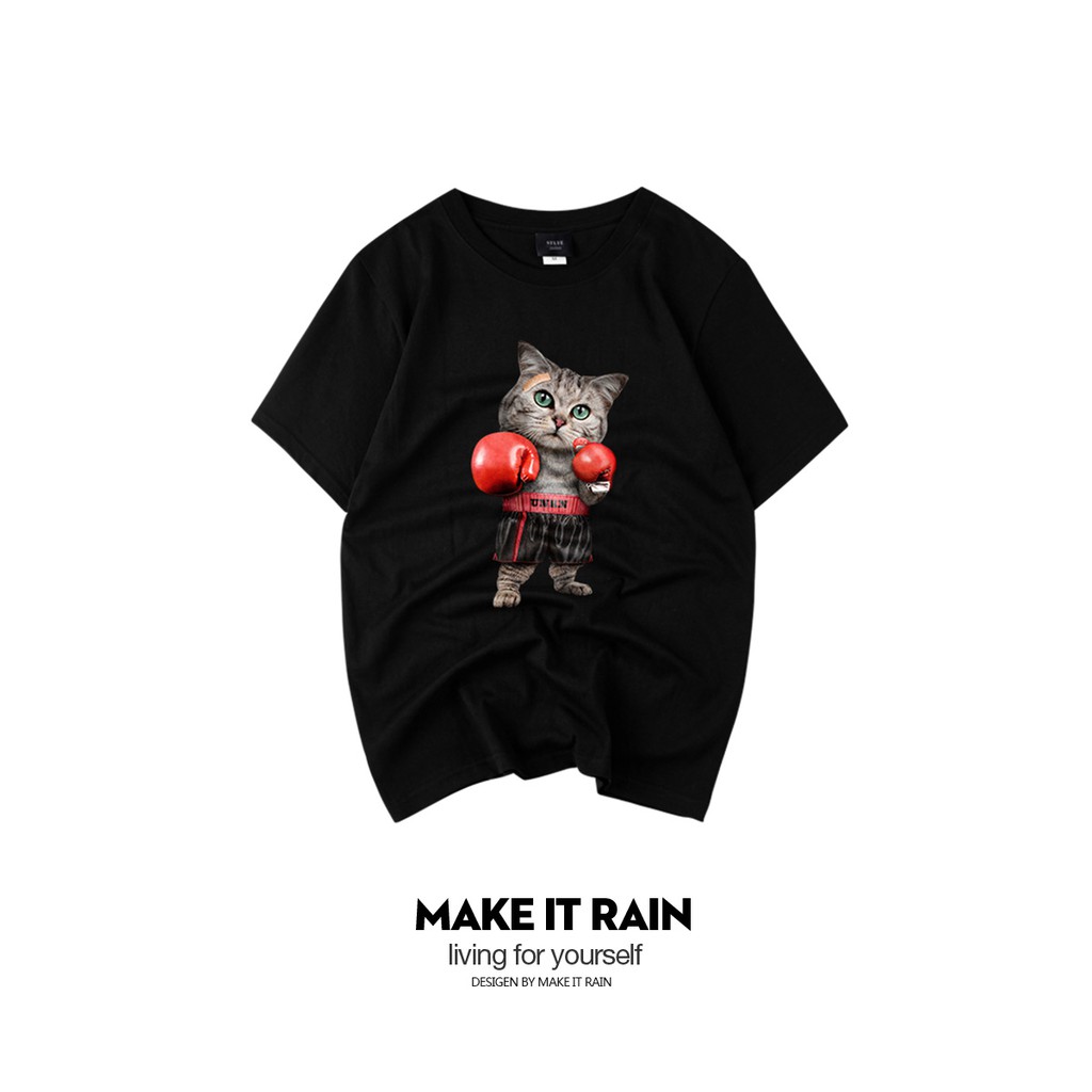 [ORDER] Áo phông MAKE IT RAIN boxing cat