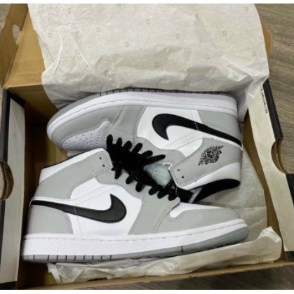 Giày Jordan Cao Cổ Màu Xám , Giày Sneaker Jodan Xám Full Box Bill