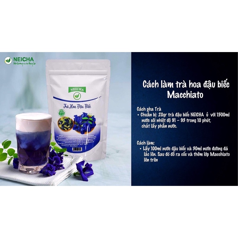 Trà Hoa Đậu Biếc Neicha 100gr/ NGUYÊN LIỆU PHA CHẾ ĐỒ UỐNG, LÀM BÁNH, THẠCH TOPPING.