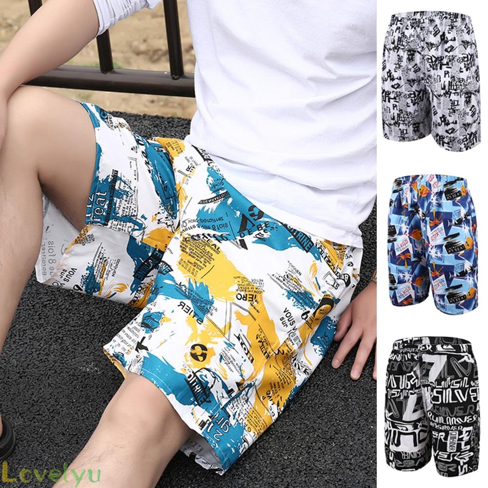 【Ready Stock】Men Swimming Board Shorts Swim Surf Shorts Trunks Bermuda Beach Wear Quick Dry@New