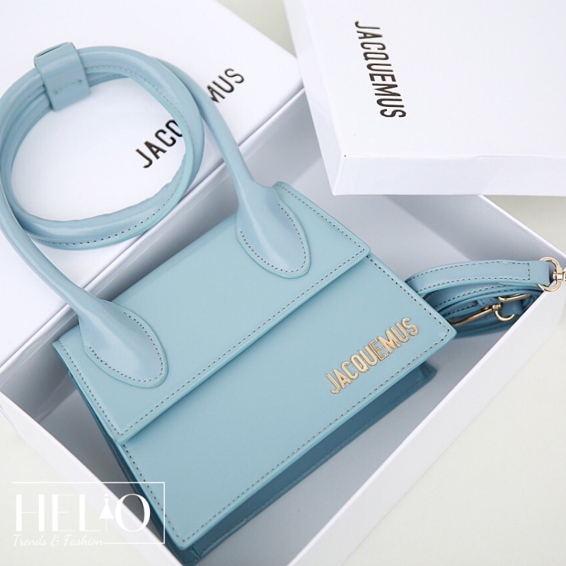 Túi xách Jac.quemus Leather super _ Xanh _ HE335