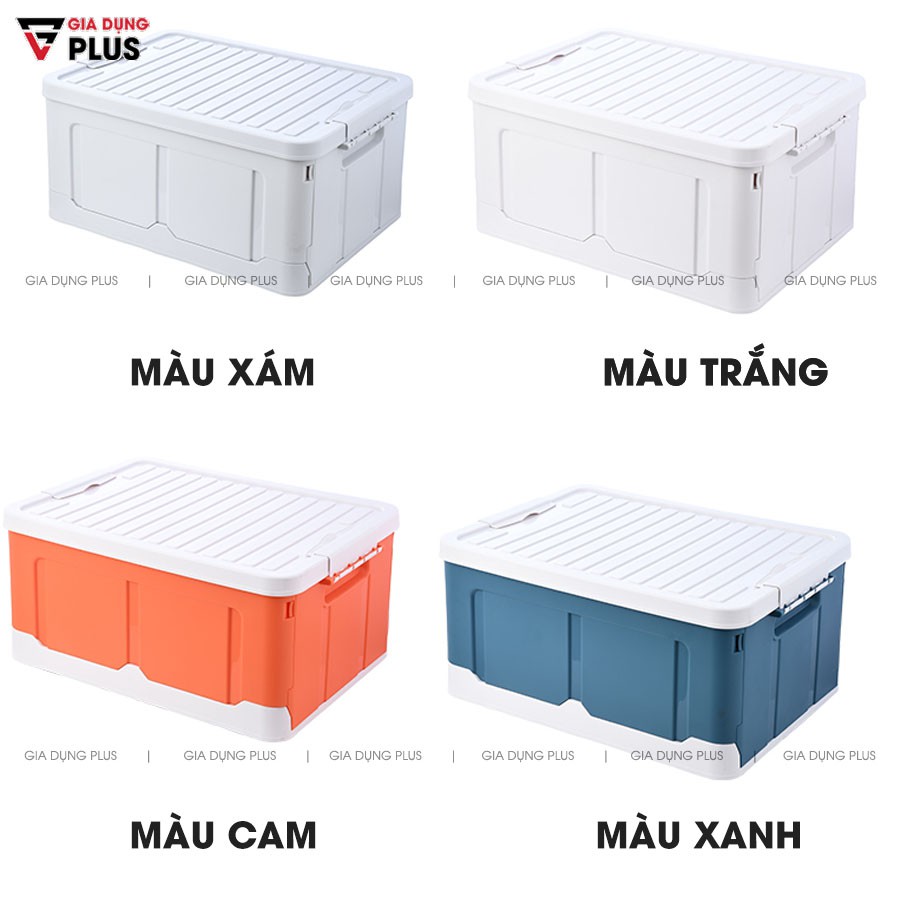 Hộp Nhựa Đựng Đồ Đa Năng Gấp Gọn Nhựa PP - Đựng Sách Vở, Xếp Quần Áo, Chăn Mền Gọn Gàng (Bản Nâng Cấp Nhiều Màu)