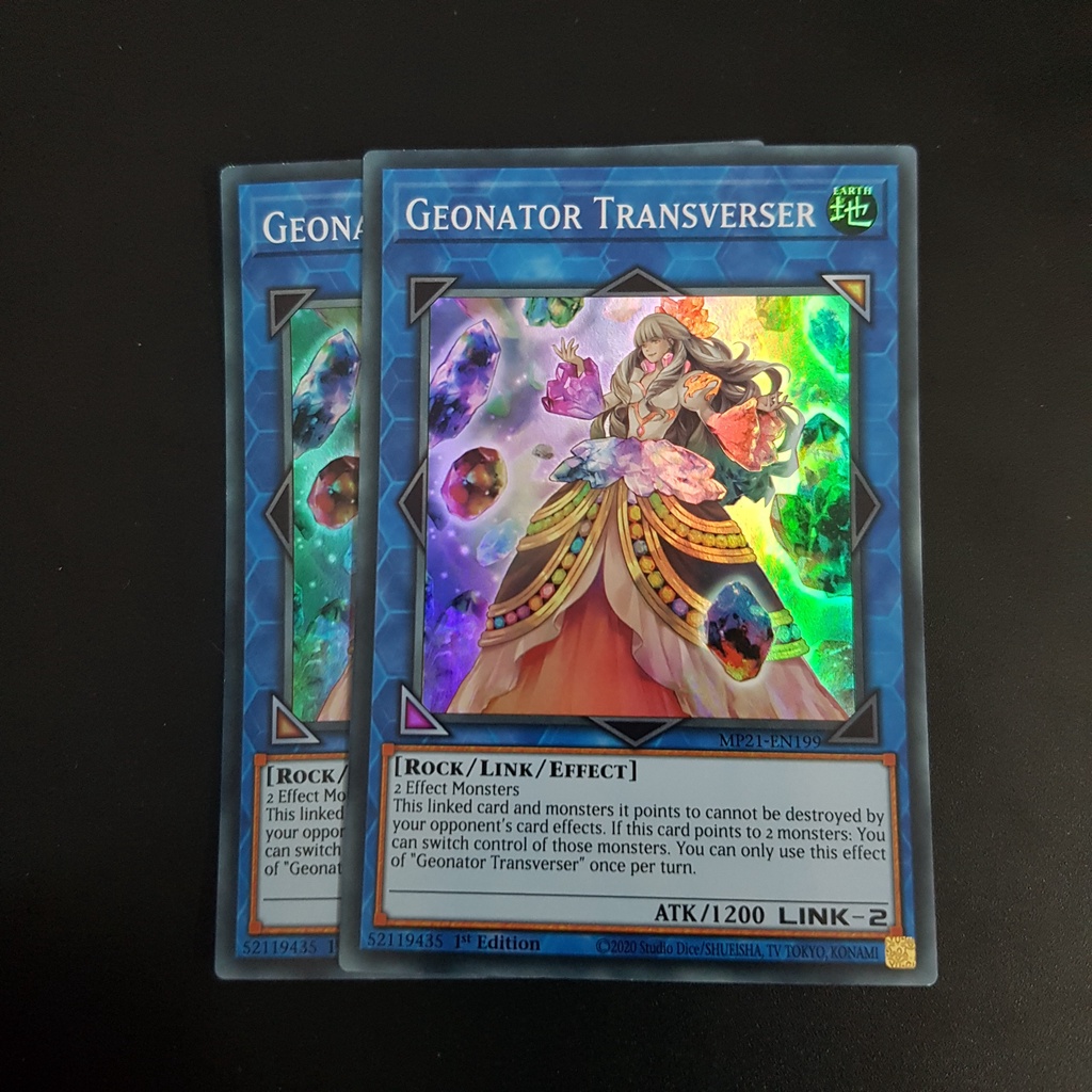 Lá bài Geonator Transverser - MP21-EN199 - Super Rare 1st Edition