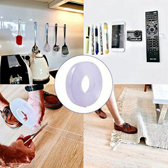 💥BĂNG KEO NANO 2 MẶT SIÊU DÍNH TRONG SUỐT - DÁN TRÊN MỌI BỀ MẶT CỰC KÌ CHẮC CHẮN.