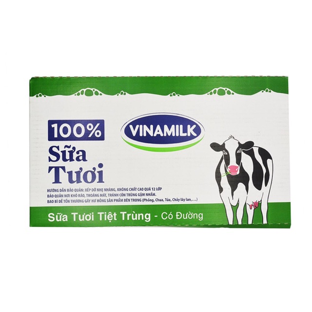 1 Thùng Sữa Tươi Tiệt Trùng Vinamilk có đường 110ml