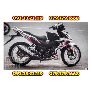 Tem Rời Winner V1 DOHC Dán Xe Trắng Ngọc Trai