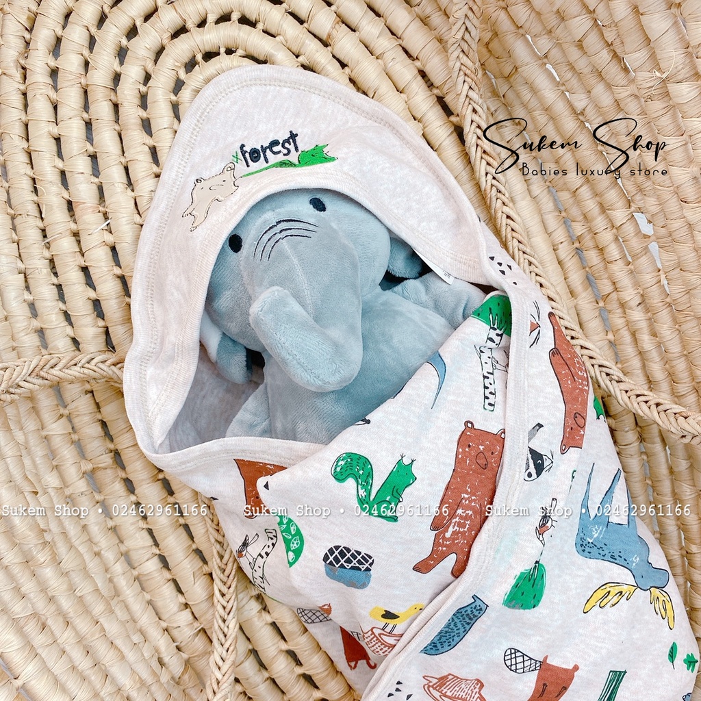 Ủ choàng cotton Litlle Duck