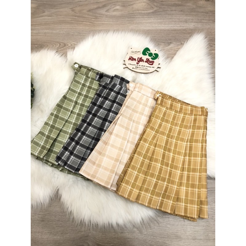 Chân váy ngắn tennis caro thời trang ( có 7 màu, clip thật ) | BigBuy360 - bigbuy360.vn