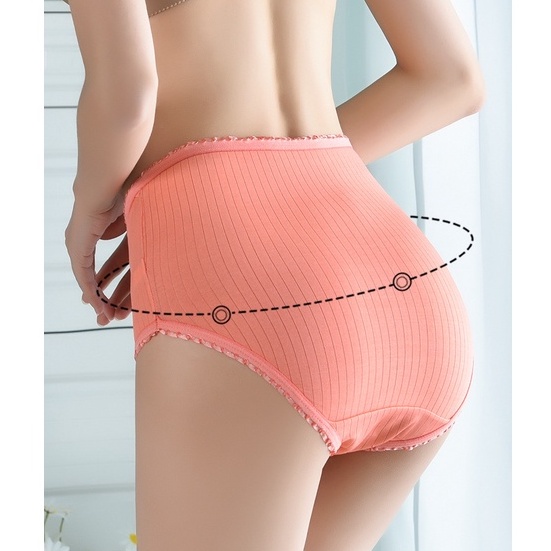 Quần lót AOWEINISI không đường may lưng cao size M-2XL thời trang dành cho nữ
