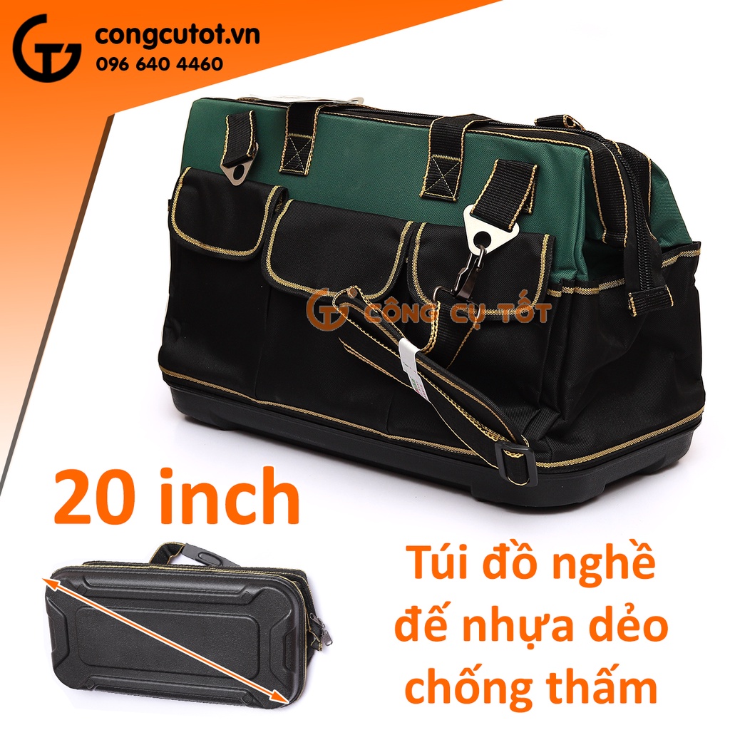 Túi đồ nghề đế nhựa dẻo (15, 17, 20 inch)