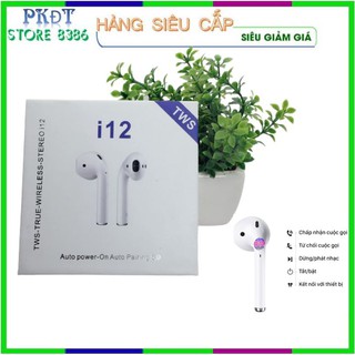 Tai nghe i12 🍏freeship extra🍏 tai nghe không dây bluetooth 5.0 - cảm ứng