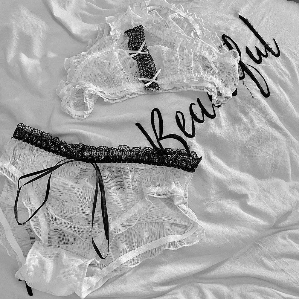 SOMEDAYZL Quần Lót Cotton Lưng Vừa Đính Nơ Gợi Cảm Thoáng Khí Cho Nữ