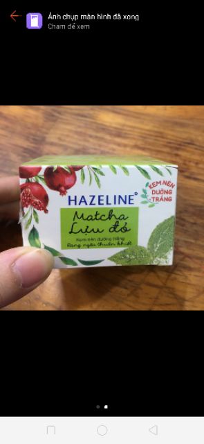 (Date 2021) Kem nén dưỡng trắng da hazelin matcha và lựu đỏ