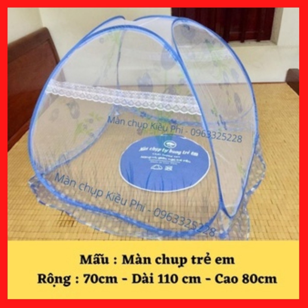 Mùng chụp gấp gọn Kiều Phi đỉnh chóp 1m2, 1m6, 1m8, 2m2 chống muỗi tiện dụng