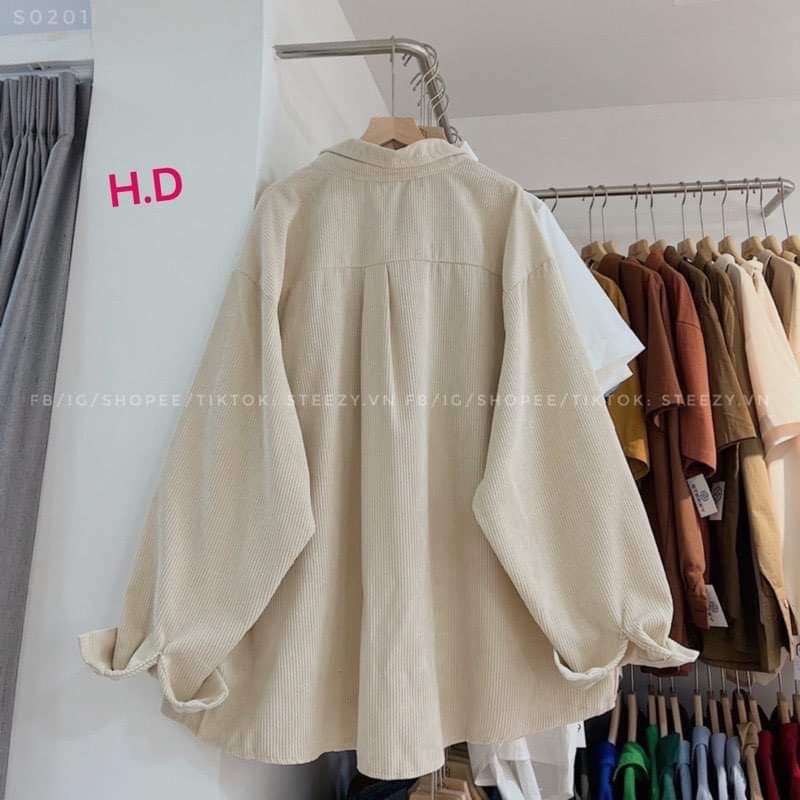 Áo sơ mi nhung HD6
