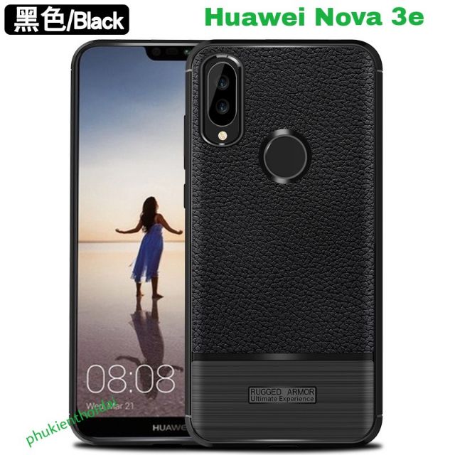 Ốp lưng Huawei Nova 3e FREESHIP Từ 50k chống sốc vân da Ver 2 cao cấp