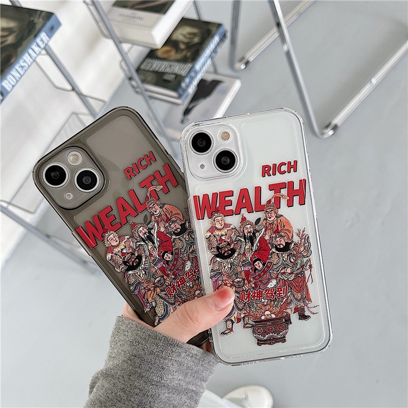 Ốp Điện Thoại Họa Tiết Thần Tài Cho Iphone 13Promax/6splus/7/7plus/8/8plus/x/xr/xs/11/12/13/pro/max/plus/promax