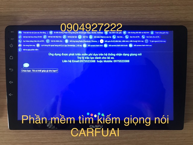 Màn hình android Carfu Ram 3GB - Rom 32GB - chíp 8 nhân kích thước 9 inch - 10 inch
