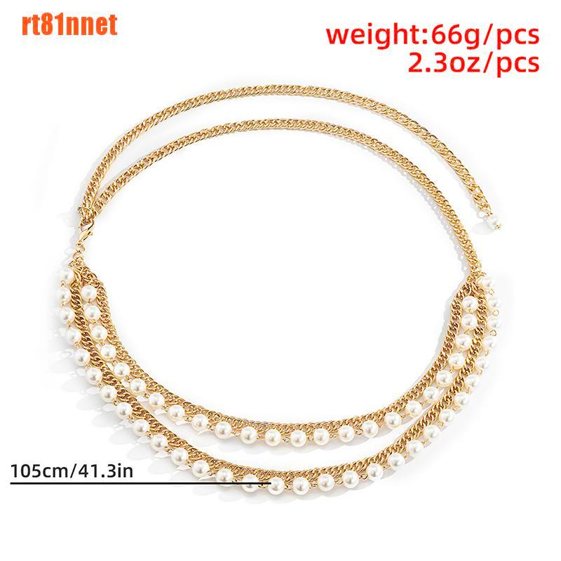 Thắt Lưng Nhiều Lớp Đính Hạt Ngọc Trai Phối Tua Rua Thời Trang Cho Nữ | BigBuy360 - bigbuy360.vn