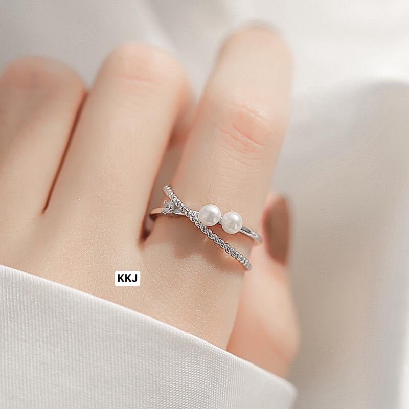 Nhẫn nữ Bạc ta giá rẻ , sáng bóng , hot - Vàng Bạc Khải Khải