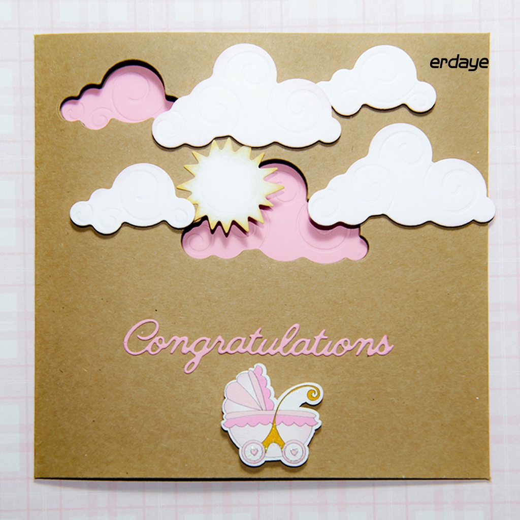 Khuôn cắt giấy kim loại hình đám mây / mặt trời chất lượng tốt