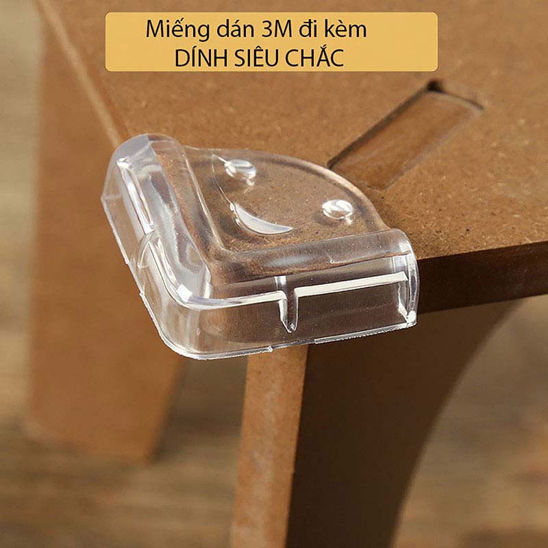 Combo 10 Bịt Góc Bàn Miếng Bọc Góc An Toàn Cho Bé
