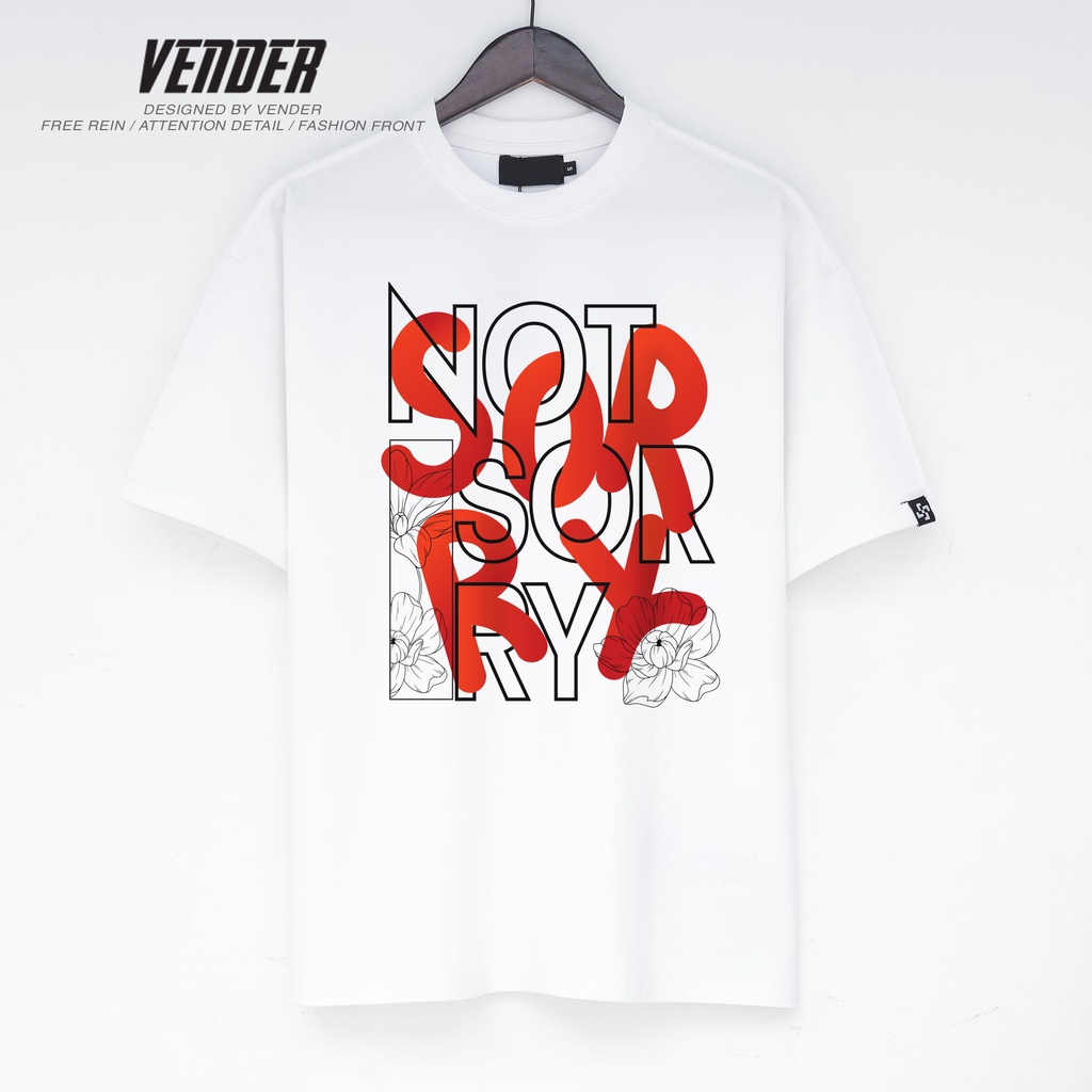 siêu phẩm BASIC TEE NOT SORY VENDER Áo thun nam nữ dáng Oversize, chất cotton 100% (V87)