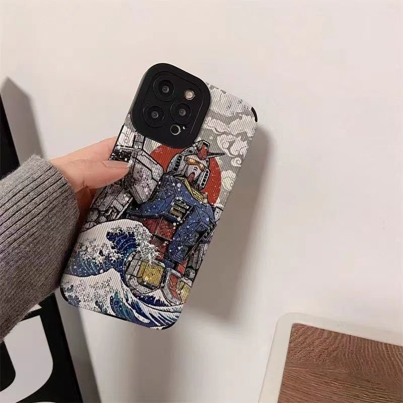 Ốp Điện Thoại Dẻo Họa Tiết Gundam Độc Đáo Cho iPhone6 plus7 se 11promax 13 / 12pro 8 Xr