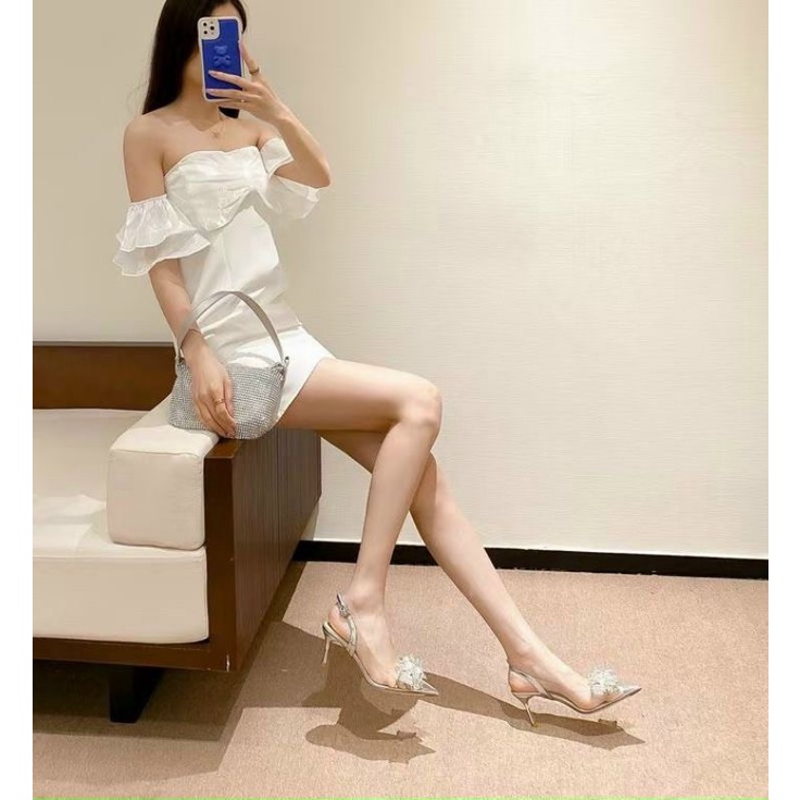 ldx Sandal 7p Mica Trong Rh Nơ Đá Mềm Êm Fullbox Cao Cấp