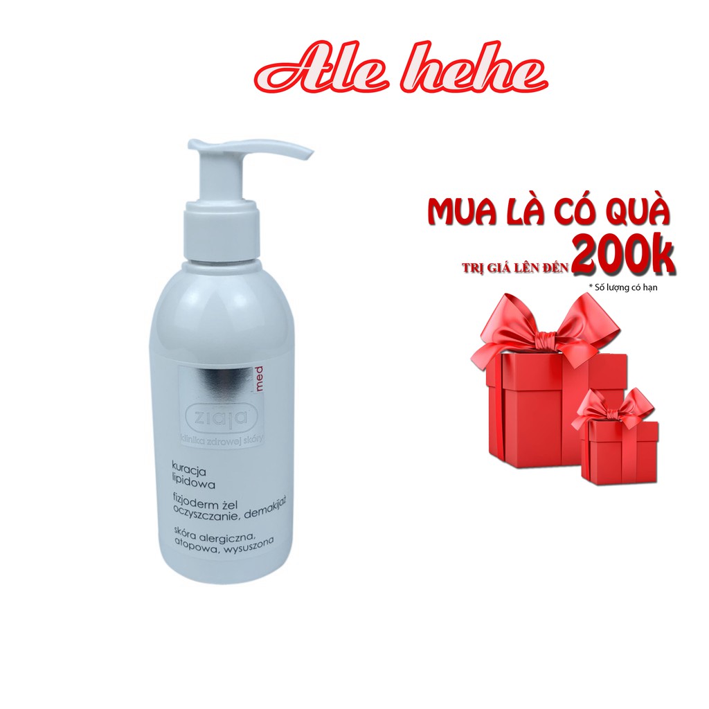 Sữa Rửa Mặt Ziaja Med Trắng Giảm Khô Ráp, Bong Tróc, Mẩn Ngứa Dành Cho Da Khô Và Nhạy Cảm 200ml