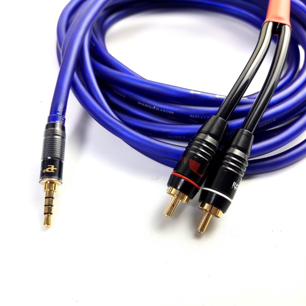 Dây Livestream thu âm từ điện thoại, laptop ra amply, mixer dây liton chống nhiễu