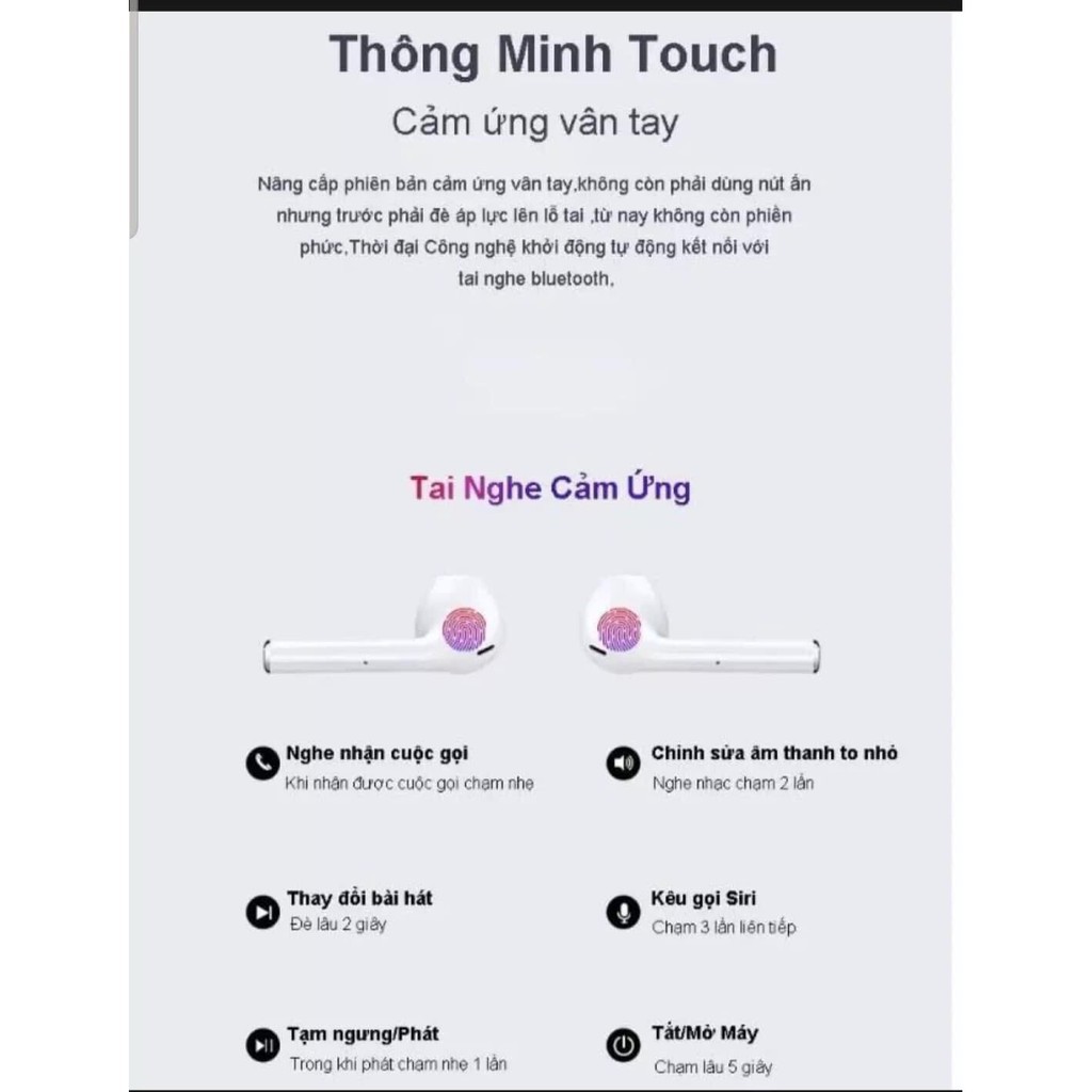 |Hàng mới 100%| tai nghe Bluetooth i18 Siêu Cao Cấp Âm Thanh Cực Bass, Pin Trâu, Cảm Ứng Cực Nhạy