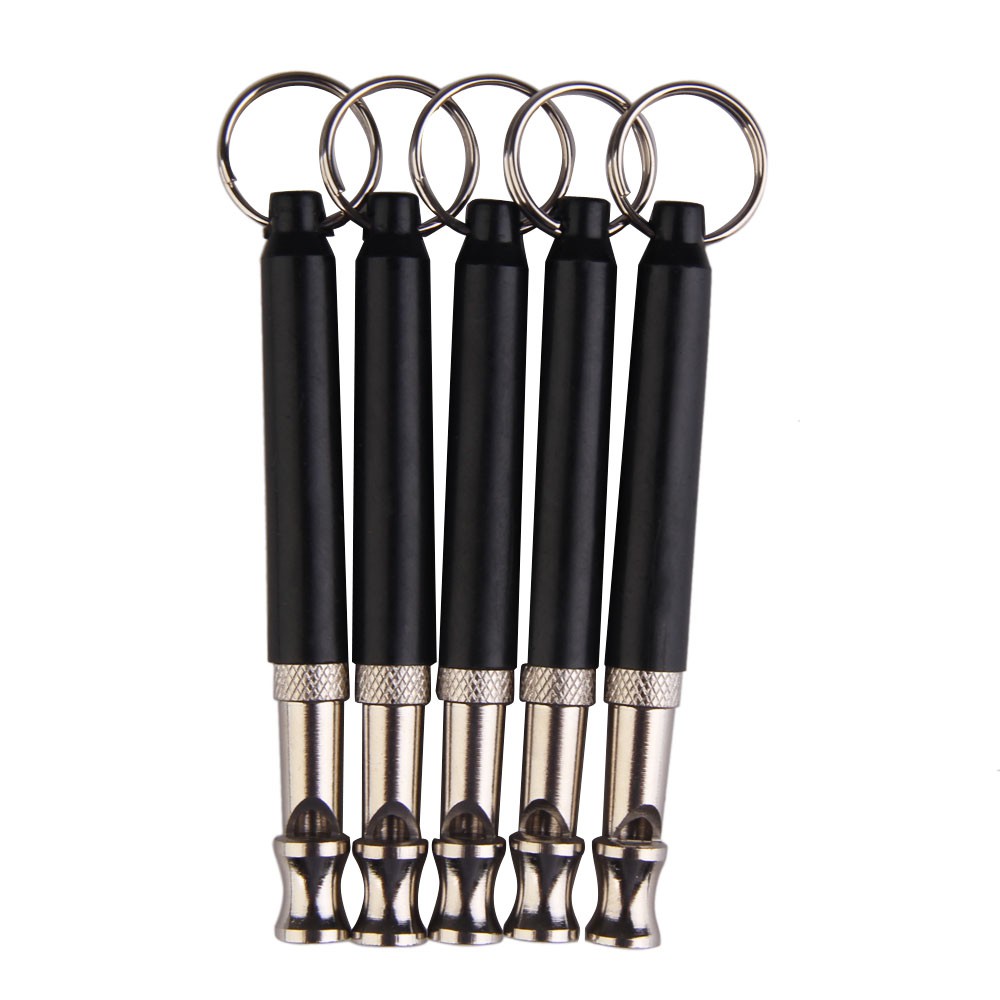 Bggoodidea 90mm Pet Dog Training Adjustable Whistle Pitch UltraSonic Sound Black