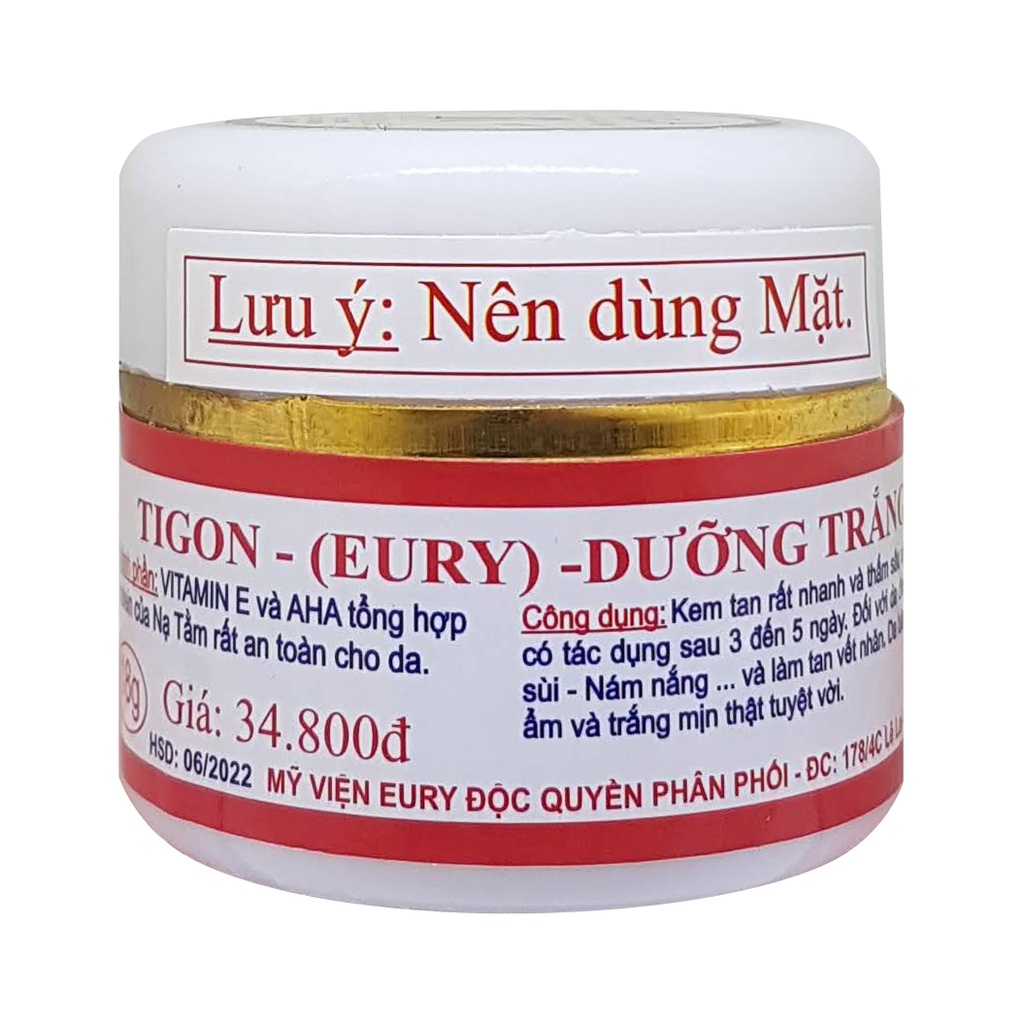 KEM DƯỠNG TRẮNG DA TIGON 18G