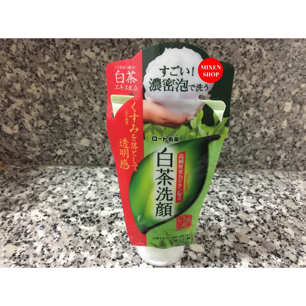 {Chính hãng - Ảnh thật} Sữa rửa mặt trà xanh Rohto Shirochasou Nhật Bản 120g