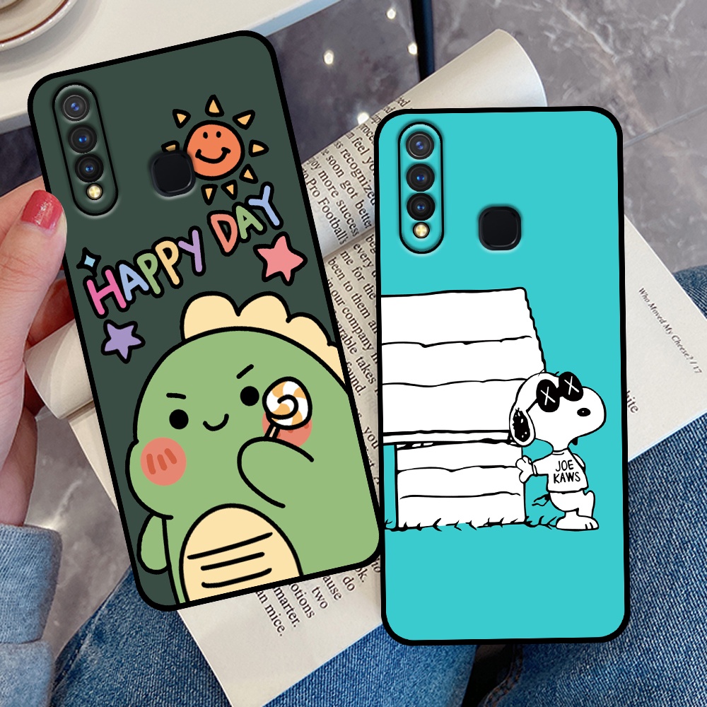 Ốp Vivo Y19 / U3 in hình quả bơ, hươu, khủng long siêu dễ thương