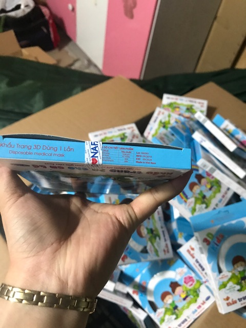 KHẨU TRANG KHÁNG KHUẨN 3D KIDS HỘP 10 CÁI | BigBuy360 - bigbuy360.vn
