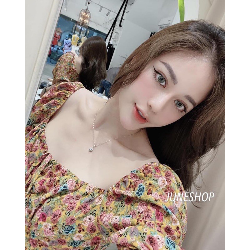 Váy hoa dúm ngực cho nữ
