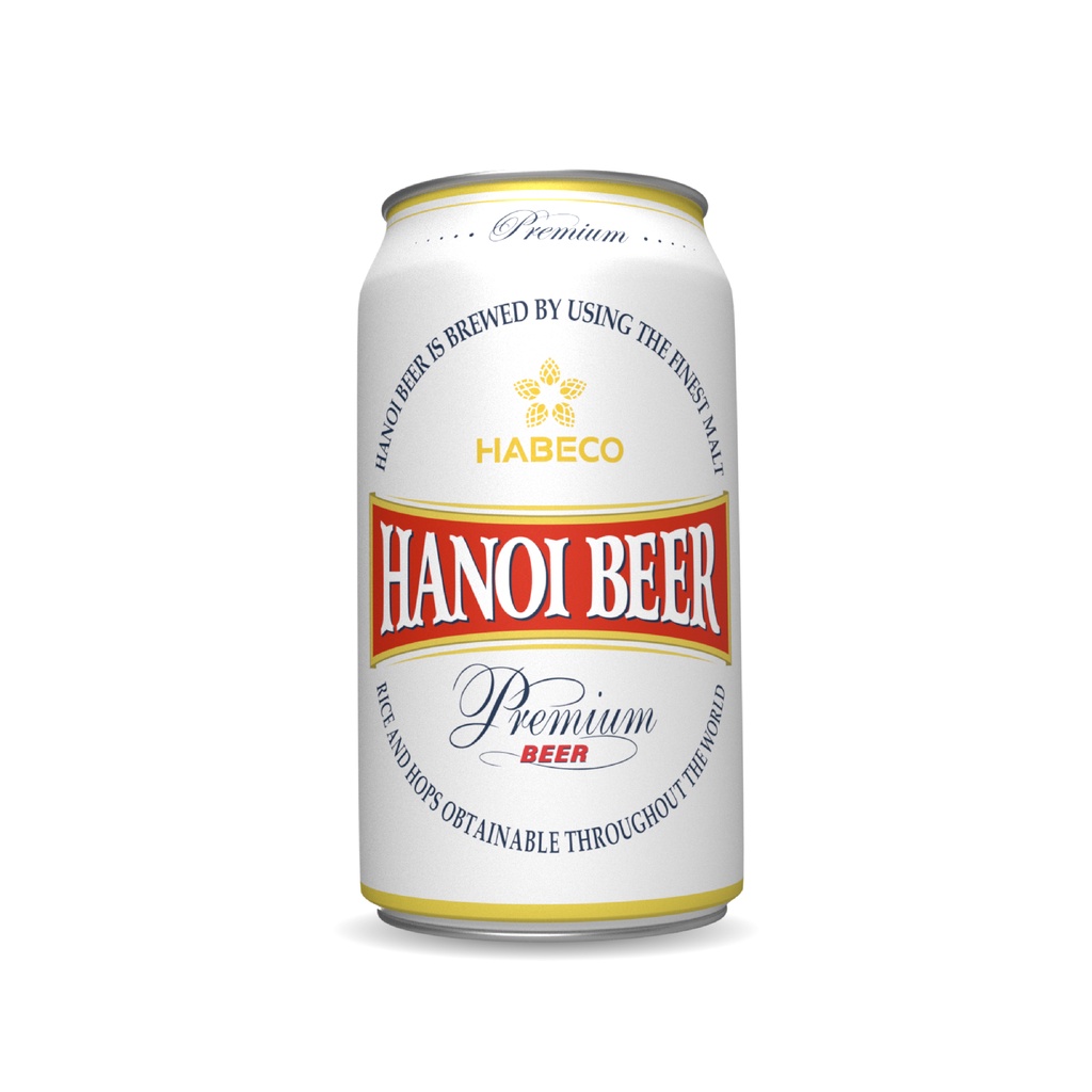 HỎA TỐC HÀ NỘI - Thùng 24 lon Hanoi Premium Beer - HABECO (330ml/lon)