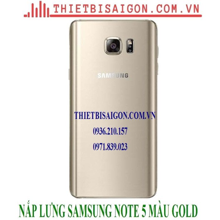 NẮP LƯNG SAMSUNG NOTE 5 MÀU GOLD