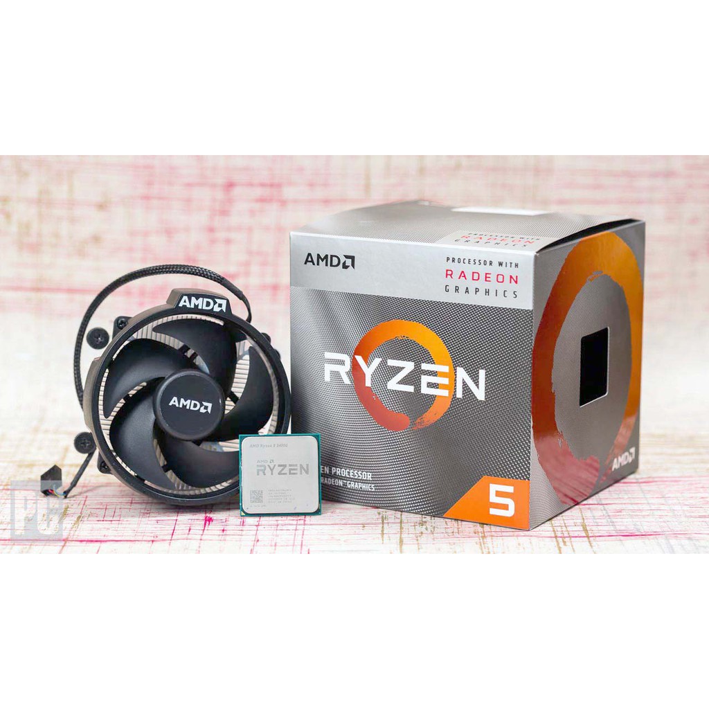 CPU AMD Ryzen 5 3400G Hàng Box Chính Hãng(có sẵn Fan Zin) - Bảo hành 36 tháng