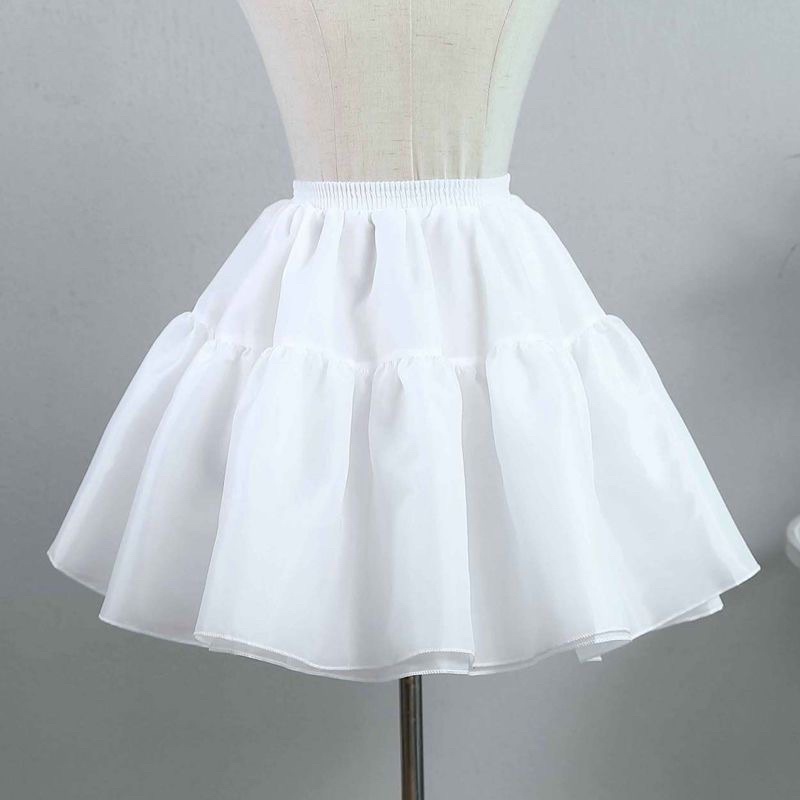 Tùng vải 2 lớp 45cm phồng nhẹ mặc maid lolita hoặc váy ngắn
