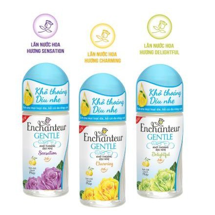 ENCHANTEUR_ Lăn khử mùi Enchanteur Gentle Charming/ Delightful/ Sensation 50ml