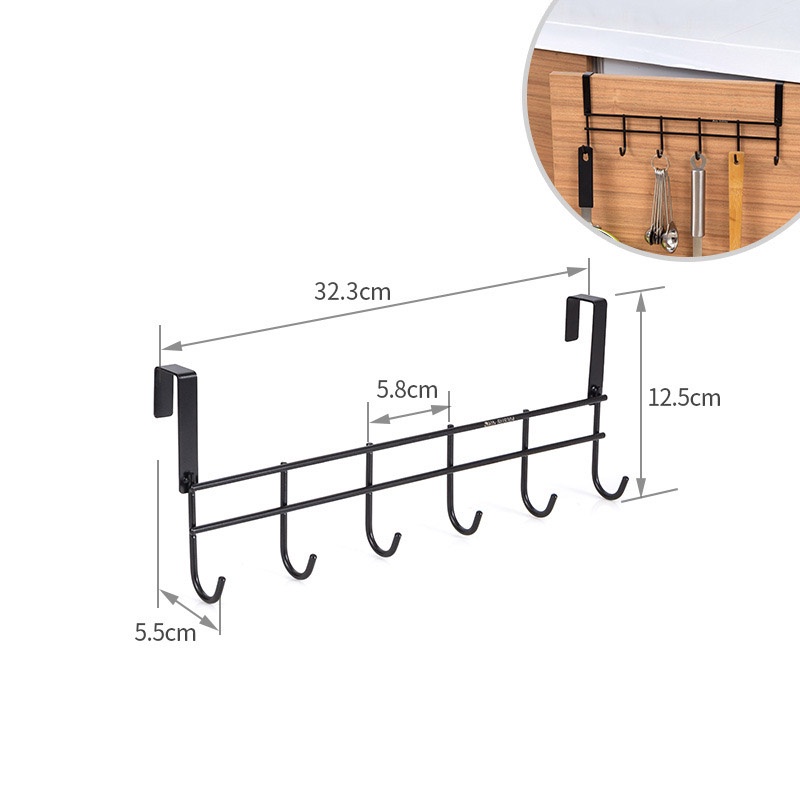 Móc Treo Quần Áo Sau Cửa, Móc Treo Đồ Đa Năng Tiện Dụng Không Cần Khoan Tường