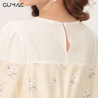 Đầm hoa phối đô GUMAC DA913