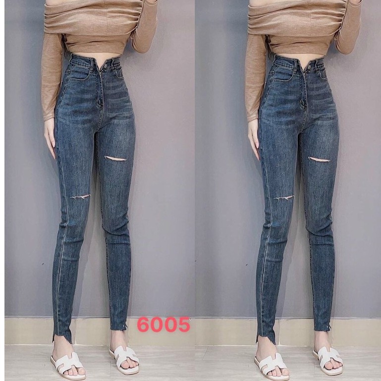 Quần jeans nữ rách , quần jeans nữ lưng cao ôm dáng , quần cạp cao T-Fashion Shop | WebRaoVat - webraovat.net.vn