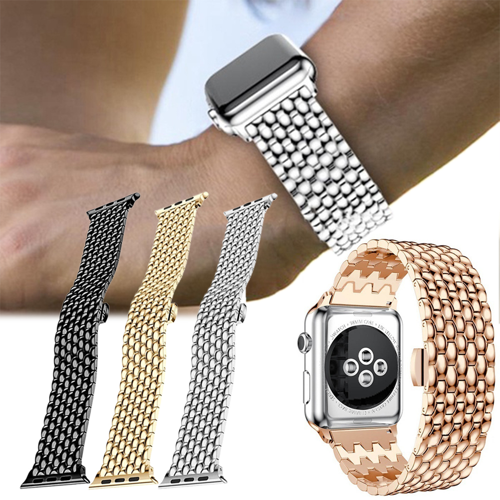 Dây Đeo Thay Thế Bằng Thép Không Gỉ 38 / 42mm Cho Apple Iwatch